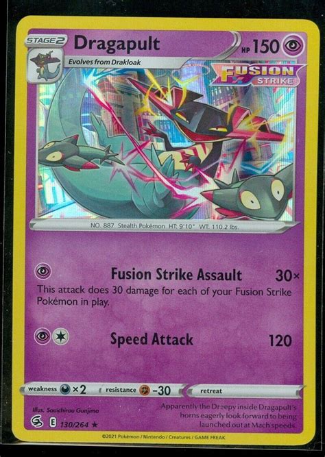 Pokemon TCG Karty Dragapult Holo Fusion Strike Aukro