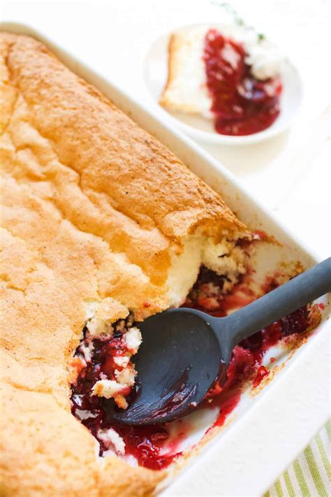 This Strawberry Dump Cake Recipe With Strawberry Pie Filling And Boxed