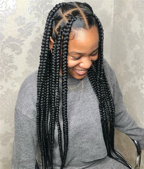 30 Spectacular Ways To Sport Jumbo Box Braids In 2024