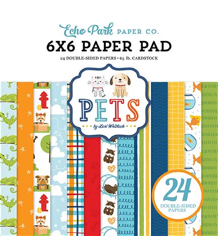 Echo Park Pets Collection 6x6 Paper Pad