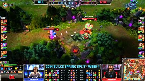 Eu Lcs Week Alliance Vs Roccat Spring Split Season Eu Lcs