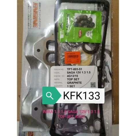 TOP SET GASKET PROTON SAGA ISWARA WIRA SATRIA 12V 1 3 1 5 TOP OVERHAUL