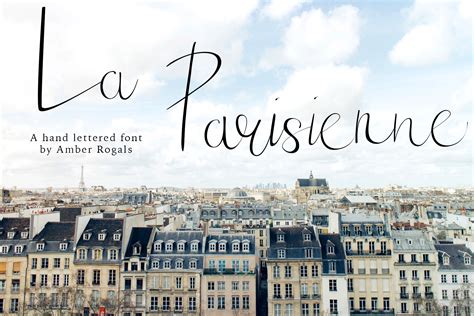 La Parisienne A Hand Lettered Font Script Fonts Creative Market