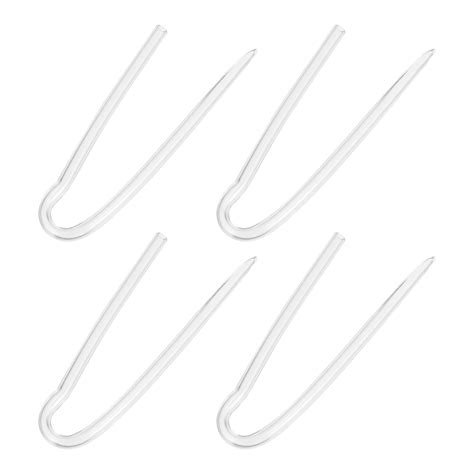 4PCS R Type Preformed Tubing PVC Bend Tube BTE Hearing Aid Eardrum