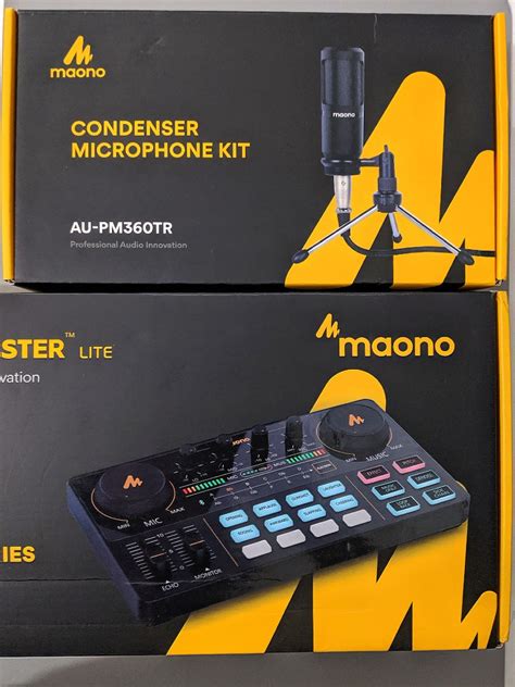 MAONOCASTER LITE AU AM200 CONSOLE SOUNDCARD AU PM360TR CONDENSER MIC