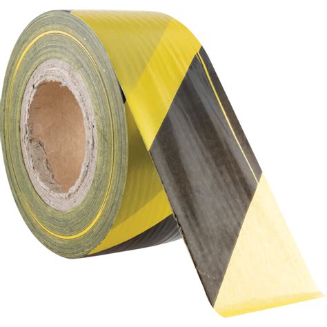 Avon Non Adhesive Barrier Tape PVC Black Yellow 75mm X 500m