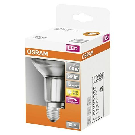 Osram Superstar Ledlamp R80 Dimmable E27 Dimbaar Warm Wit 345 Lm 5