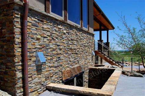 Stacked Stone Wall Cladding on Exterior Walls Gallery | Stone wall ...