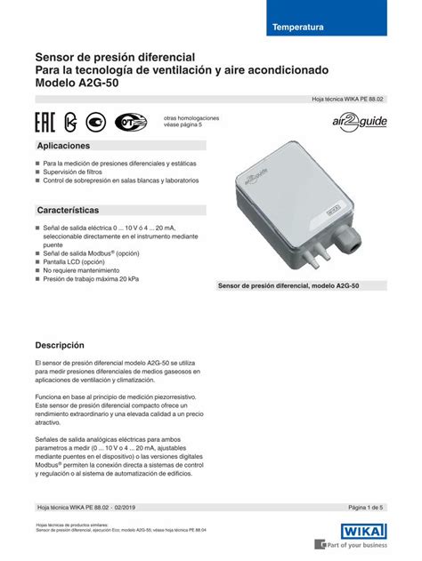 PDF Sensor de presión diferencial Para la tecnología de