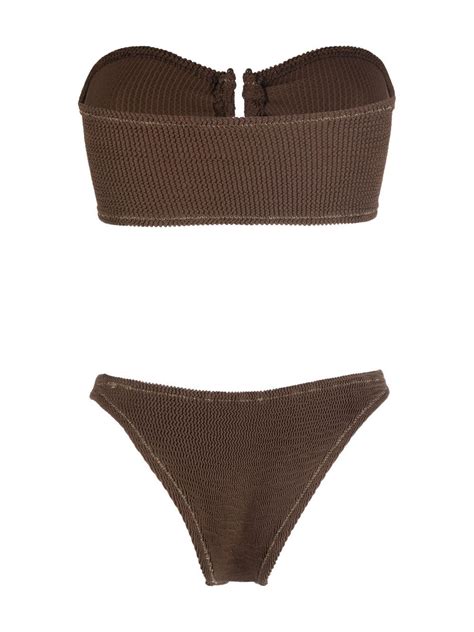 Reina Olga Ausilia Bandeau Bikini Set Farfetch