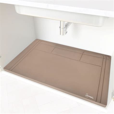 Waterproof Under Sink Mat For Kitchen 34 X 22 Inches Adjustable