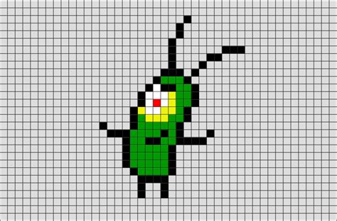 spongebob pixel art grid - galleryofcute