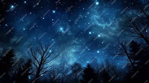 Premium AI Image | dark night sky with stars