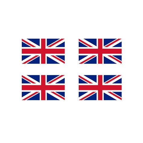 Set of 4 UK Flag Temporary Tattoo United Kingdom Union Jack GB Team for ...