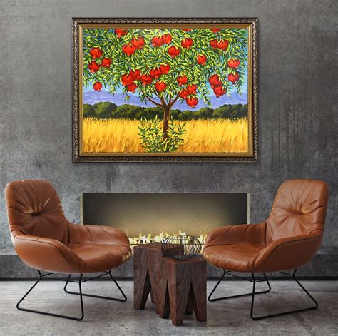 Pomegranate Tree By Irina Redine Paintings For Sale Bluethumb