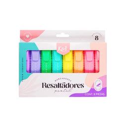 Resaltadores Kiut Pastel Caja X8 Tienda Norma