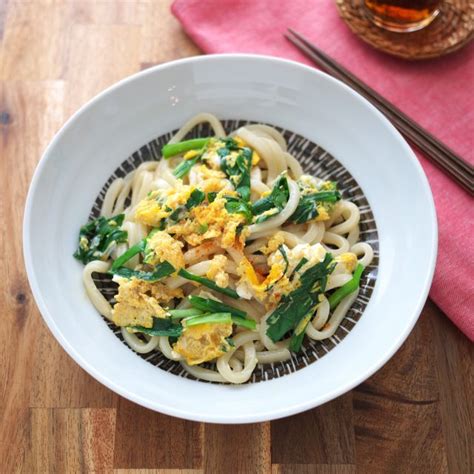 体の芯からぽかぽか！レンジで簡単「ニラ玉うどん」 朝時間jp