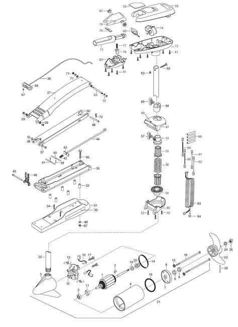 Exploring The Parts Of Minn Kota Riptide 70 A Detailed Diagram