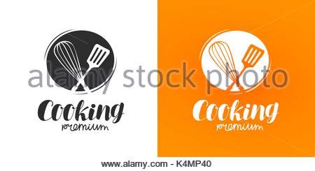 Cooking Logo Or Label Food Cuisine Concept Vector Illustration Stock