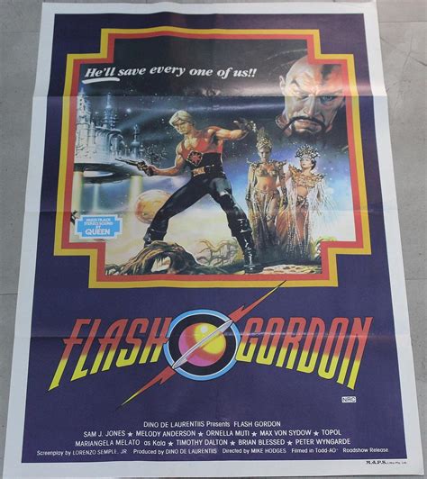 Lot - 'Flash Gordon' Movie Poster