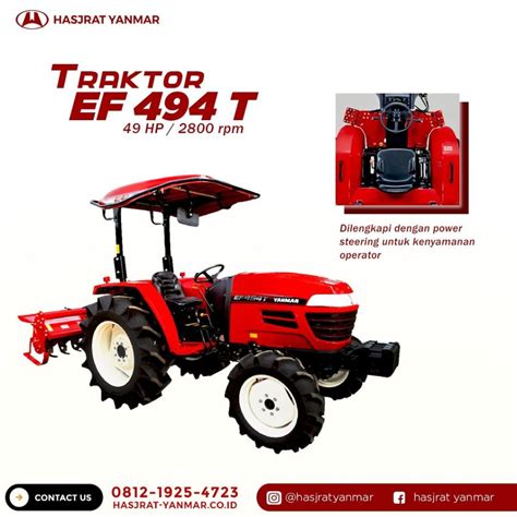 Tangguh Dan Punya Banyak Keunggulan Ini Dia Traktor Roda Empat Yanmar