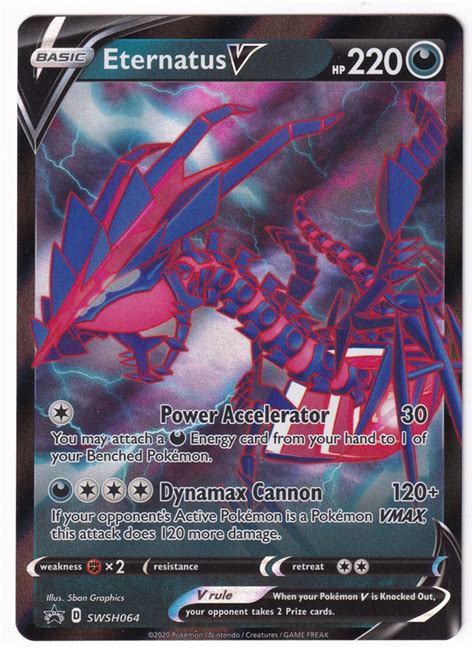 Pokemon Single Promotional Card Swsh064 Eternatus V