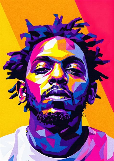 Kendrick Lamar Wpap pósters y Art Prints de Amoa Sonapi Printler