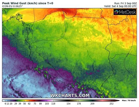 Pogoda Na Wrze Nia Silny Wiatr Na P Nocy Temperatura Do