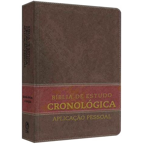 Bíblia Cronológica De Estudo - BIBLIA DE ESTUDO CRONOLOGICA APLICACAO PESSOAL TARJA MARROM | Amazon.com.br