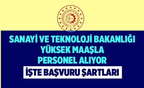 Sanayi ve Teknoloji Bakanlığı sözleşmeli erkek kadın personel alım ilanı