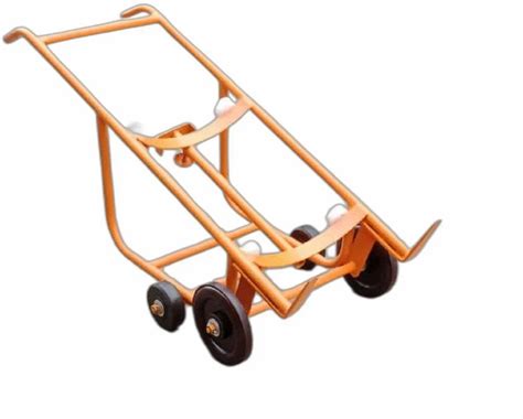 Rubber Mild Steel Hand Trolley For Workshop Capacity 100 Kg At Rs