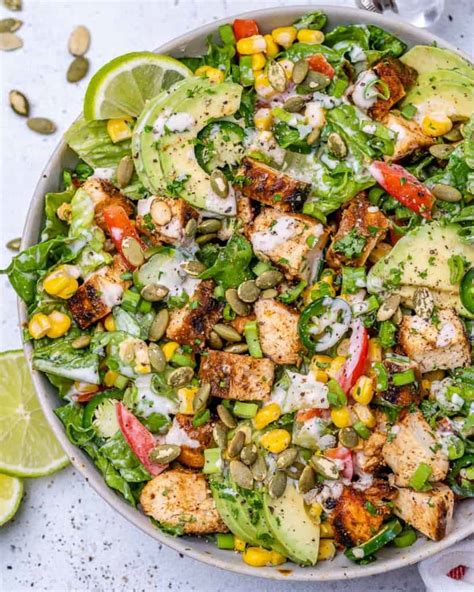 The BEST Chicken Chopped Salad Healthy Fitness Meals