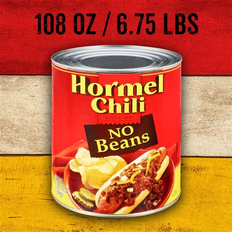 Hormel Chili No Beans 108 Ounce