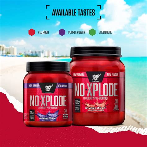 BSN N O Xplode Pre Workout Powder Green Burst Flavour Energy