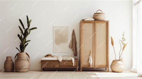 Premium Photo | Modern Wooden Bedroom Furniture Wardrobe By West Elm