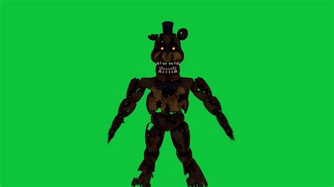 FNAF SFM Nightmare Freddy Alternative Jumpscare GREEN SCREEN FREE TO