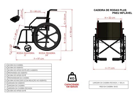 Cadeira de Rodas Liberty Obeso 002 Pneu Inflável