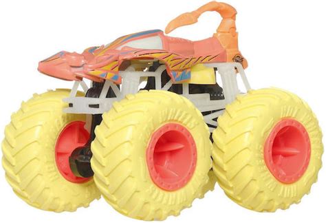 Hot Wheels Mașinuță Monster Truck Vehicul Scorpedo cu Strălucire în Întuneric Monster Trucks