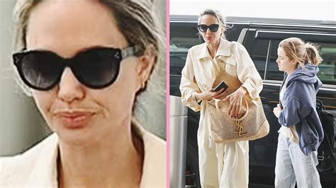 ‘somethings Weird About Viv Angelina Jolie Pictured At Jfk Airport