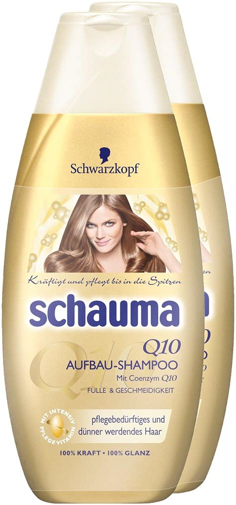 Schauma Q10 Shampoo 2er Pack 2 X 400 Ml Amazonde Kosmetik