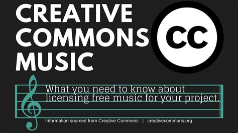 Creative Commons Music Infographic