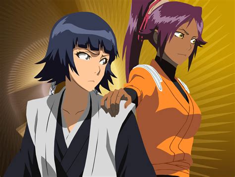 Soi Fon And Yoruichi Bleach Anime Art Bleach Characters Bleach Anime