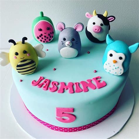 Th Birthday Cake With Squishmallow Design