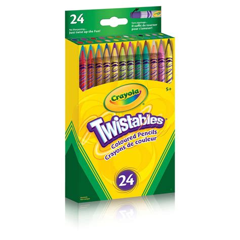 Crayola Twistables Coloured Pencils 24 Count Walmart Canada