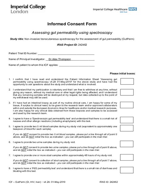 Fillable Online Clinicaltrials GovProvidedDocs39Informed Consent Form