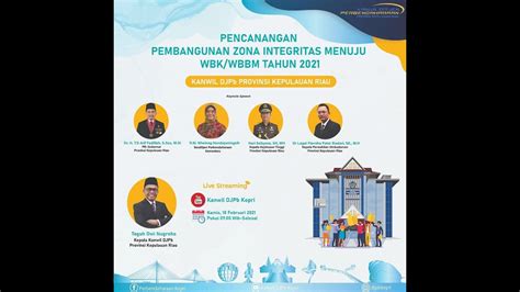 Pencanangan Pembangunan Zona Integritas Menuju WBK WBBM Tahun 2021