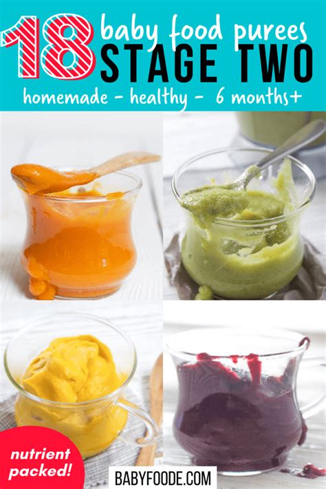18 Amazing Stage 2 Baby Food Purees (6-8 months) | Baby Foode