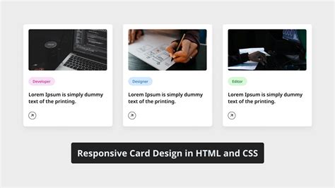 How To Create Responsive Cards In Html And Css