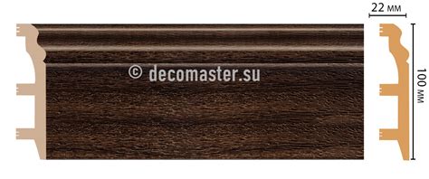 Напольный плинтус ДЕКОМАСТЕР D232-438 - Edecor