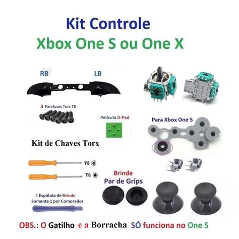 Xbox One S Kit Pe As Reparo Controle Xbox One S Ou One X Sk